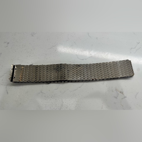 Silver Vintage 1980s Stretch Belt - Picture 2 of 4
